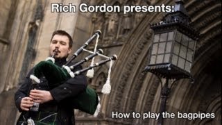 How to play the bagpipes Part 1 Old version [upl. by Aibos]