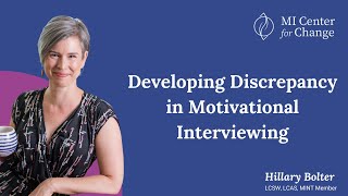 Developing Discrepancy in Motivational Interviewing MI Center for Change Motivational Interviewing [upl. by Gallenz83]