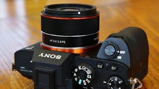 Samyang AF 24mm f28 FE lens review with samples Fullframe amp APSC [upl. by Yliak]