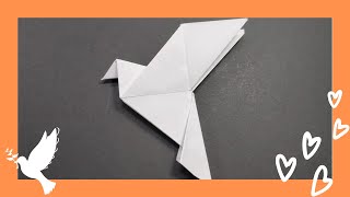 🕊️Como hacer la PALOMA DE LA PAZ Origami❤️🕊️ [upl. by Niwri112]