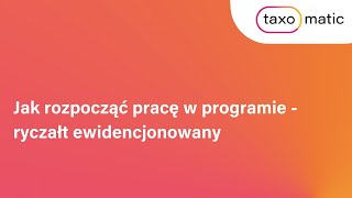 Ryczałt ewidencjonowany  jak ustawić program  PROSTA INSTRUKCJA ⬆️ [upl. by Efrem]