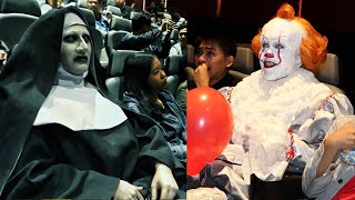 FUNNIEST Scare Pranks COMPILATION  Pennywise VS Valak Whos Scarier [upl. by Luby]