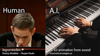 AI Creates 3D Piano Animation from Sound Concert Creator AI [upl. by Marlin]