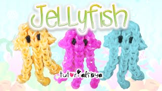 Jellyfish Rainbow Loom Charm Tutorial  How To [upl. by Adnerol]