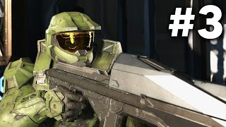 HALO INFINITE Campaign Gameplay Walkthrough Part 3  CONSERVATORY [upl. by Yelsiap]