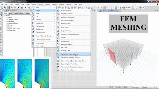 CSI ETABS  03  Meshing for Slabs Walls beams and Columns  Part 6 [upl. by Eisnil709]