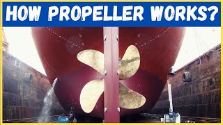 HOW DOES SHIP MOVE  propeller shipworking marinepropeller [upl. by Viscardi]