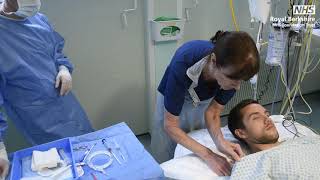 Central Venous Catheter Insertion Demonstration [upl. by Yna]