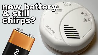 Smoke Alarm Wont Stop Chirping Even With New Battery [upl. by Hanford]