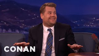 James Corden On His quotLate Late Showquot Jitters  CONAN on TBS [upl. by Tavia]