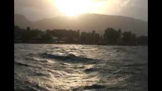 Sea of Galilee in Windy and Rainy Weather [upl. by Nylednarb853]