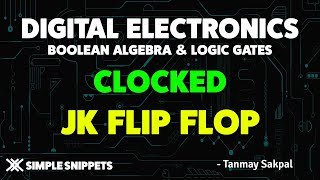 Clocked JK flip flop using NAND gates with Truth Table and Circuit Diagram [upl. by Aneeuqal]