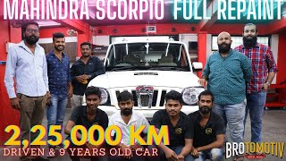 Repainting a 225000km Driven 9 yr old Mahindra Scorpio [upl. by Norean]