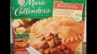 Marie Callenders Beef Pot Pie Review [upl. by Cartie325]