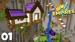 Empires SMP A Caves and Cliffs Starter House  Minecraft 117 Lets Play Episode 1 [upl. by Dorfman]