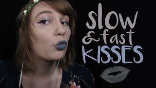 ASMR Slow amp Fast Kisses Binaural [upl. by Crescantia]