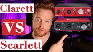 FOCUSRITE AUDIO INTERFACE SHOOTOUT Scarlett vs Clarett Preamps amp Converters [upl. by Ingeborg]