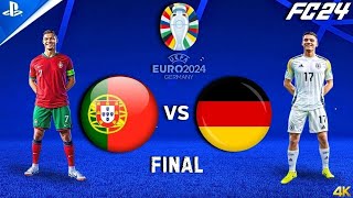 FC 24  Portugal Vs Germany UEFA Euro Final  CRonaldo Vs TKroos  4K60FPS [upl. by Eeima763]