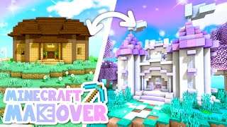 💙Castle Transformation Minecraft Makeover Ep10 [upl. by Heywood241]