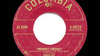 1954 HITS ARCHIVE Hernando’s Hideaway  Johnnie Ray [upl. by Nalid140]