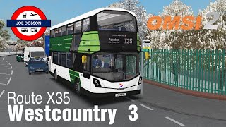 OMSI 2  Westcountry 3  Route X35  Wright Gemini 3  Heritage Livery [upl. by Hsevahb]