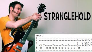 Stranglehold Guitar Tab amp Guitar Chords with Guitar Lesson by Ted Nugent  Solo [upl. by Stander]