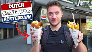 Dutch STREET FOOD Tour First Time in Rotterdam Netherlands [upl. by Idnerb]