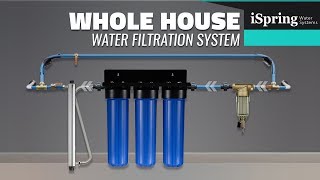 iSpring Whole House Water Filter Systems DIY Installation [upl. by Ainer65]