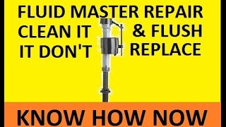 How to Flush Fluidmaster Fill Valve [upl. by Aelahs]