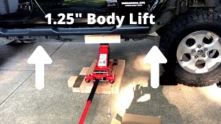 125quot Body lift install Jeep Wrangler JK [upl. by Irianat]