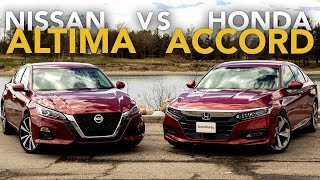 2019 Nissan Altima vs Honda Accord Comparison [upl. by Derinna]