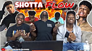 NLE Choppa  Shotta Flow Remix ft Blueface Reaction [upl. by Rialc321]