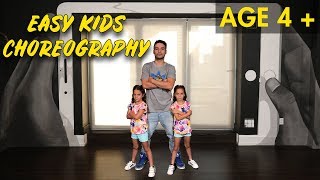 Easy Kids Choreography  Hip Hop Dance Tutorial AGES 4  MihranTV [upl. by Attenwad]