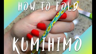 How to Read and Fold Kumihimo  Pattern K10279 [upl. by Irihs]