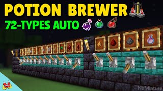 Minecraft EASY Automatic Mega Potion Brewing Station [upl. by Olracnaig]