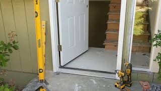 Jeld Wen Front Door Installation  Really crappy products and craftsmanship PART 1 [upl. by Cristiano]