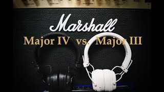 Marshall Major IV vs Major III Headphones Comparison amp Review [upl. by Lezti]