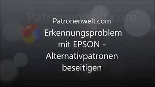 Epson Drucker erkennt Patrone nicht was tun [upl. by Eessac]