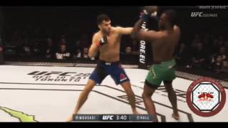 Gegard Mousasi vs Uriah Hall 2 FIGHT HIGHLIGHTS [upl. by Arihaj]