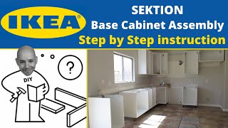 IKEA Kitchen Cabinets  IKEA Sektion Step by Step Assembly Instruction DIY Kitchen Series [upl. by Vallery83]