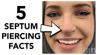 5 Important Facts About Septum Piercings [upl. by Adihahs972]