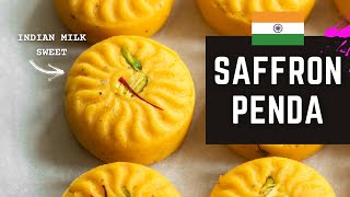 Kesar Penda the gold standard of Indian sweets Saffron Milk PedaPenda recipe [upl. by Notgnirra]