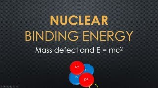 Nuclear Binding Energy tutorial Post 16 physics [upl. by Yaron]