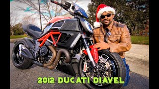 The Italian Power Cruiser  2012 Ducati Diavel review [upl. by Inaffit]