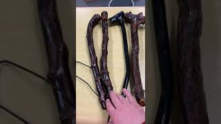 Comparing fake Blackthorn Shillelagh to real Blackthorn Wood [upl. by Annaira252]