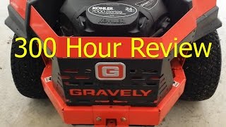 300 Hour Review  Gravely ZTx 42 inch Zero Turn Riding Mower [upl. by Gerfen]