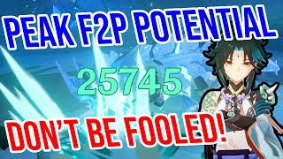 Peak Potential F2P Xiao STOP BEING BAMBOOZLED Genshin Impact [upl. by Anahsahs49]