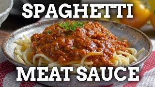 The BEST Spaghetti Meat Sauce Recipe [upl. by Norga107]