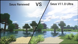 Seus Renewed VS Seus V110 Ultra Shaders ComparisonMinecraft 116 [upl. by Emelina]