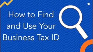 How to Find and Use Your Business Tax ID [upl. by Gratt]